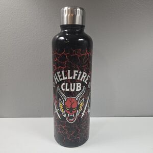 Stranger Things Hellfire Club 500ML Metal Water Bottle with Lid, Stainless Steel